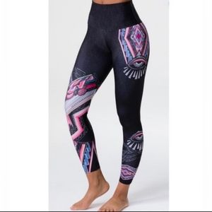 Onzie Tribal Evil Eye High Wasted Leggings M/L
